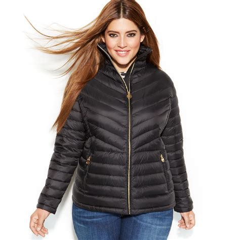 michael kors packable quilted down puffer jacket coat|Michael Kors women's puffer jacket.